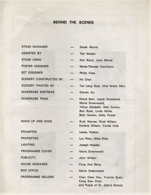 Sceneshifters Princess Ida - Victoria Theatre 1969
Behind the Scenes

