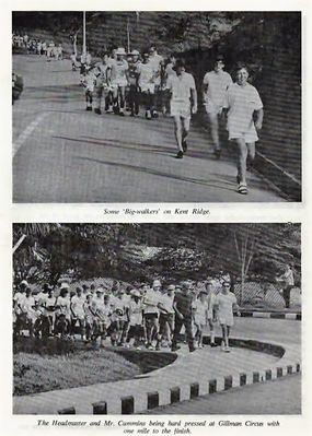 Big Walkers on Kent Ridge  - 2B - Mr. Cummins at Gillman Circus - The Big Walk - Feb. 1970
