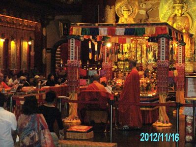 Inside Buddhist Temple - Chinatown - 2012
