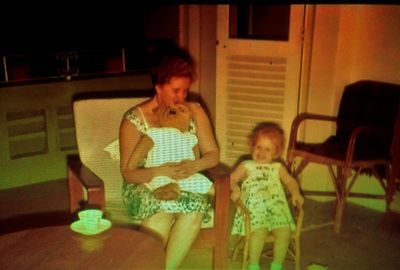 Pasir Panjang Flats - Mum, me and Mr. Edward Bear- 1959
