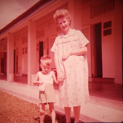 RAF Tengah Tour 1961-1964.
Mum and my younger brother at BMH Isolation Unit.
Both contracted TB in UK just before we came to Singapore.
