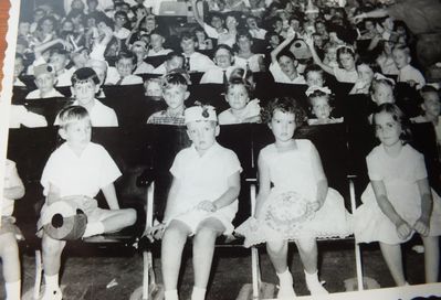 REME Xmas party
My dad was Staff Sergeant Ron Young of 40 Base wksshops so I went to all the REME childrens parties. I am the miserable looking boy second row in the checked shirt!
