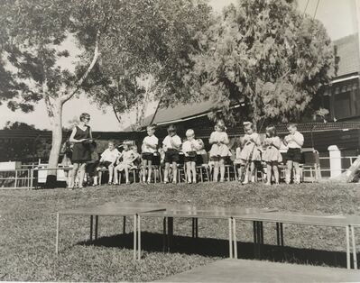 Summer concert 1970
I am 3rd from the right with a bow in my hair playing the bells.
