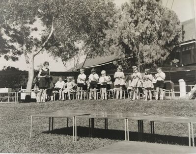 Summer concert 1970
I am 3rd from the right with a bow in my hair playing the bells.
