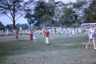 International Day 1969
Myself in red Chinese costume and Sally Ann Walker in union jack costume.
