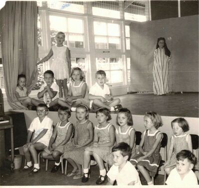 the nativity is from Alexander Infant school
The one photo of the nativity is from Alexander Infant school 1963 or 64. I had the important job of opening and closing the curtains (was an angel but had a couple of days off ill only to return and find myself promoted!). Iâ€™m the blonde girl on the left hand side of the stage, clinging to the curtain!
Keywords: Alexander Infant school;Kim Payne;1963