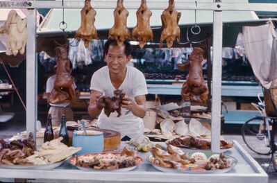 Market trader selling duck products 1967
Keywords: Markets;Meat;Ducks;1967
