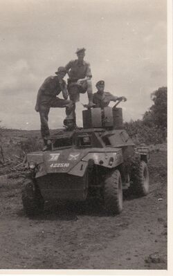 SGR training up country in Malaya with Gurkha armoured car unit 02
