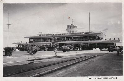 Singapore civilian airport 1954
