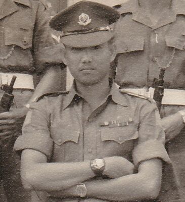 SGR inter-company regimental shooting competition day 1953 prize giving CSM A Coy
