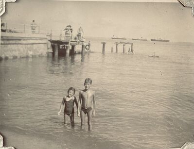 We loved the sea
Me and my brother Phil.
