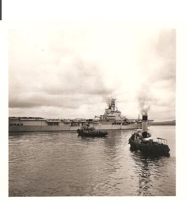 Singapore Dockyard - HMS Perseus 1953
