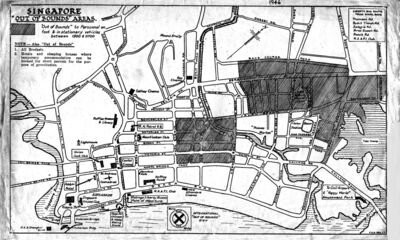 Singapore 'Out of Bounds' Notice to RN personnel 1946
A notice given to RN personnel visiting downtown Singapore in 1946. (A ready map with addresses advising where to find all the sweet shops!)
Keywords: Royal Navy;Naval;Sailor;Sembawang;Run ashore;Leave