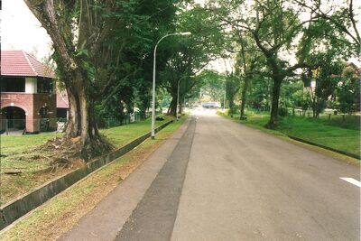 Singapore Naval Base - Canada Road 1998
Canada Road looking towards Admiralty Road East 
